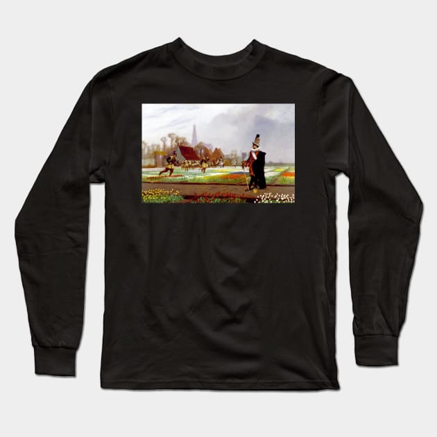 The Tulip Mania by Gerome Long Sleeve T-Shirt by academic-art